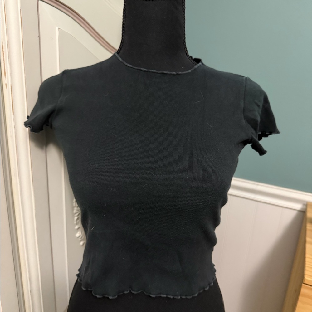 Brandy Melville Black Crop Top
